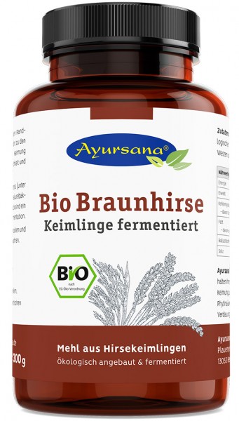 Ayursana - Bio Braunhirse Keimlinge fermentierte (300 g)